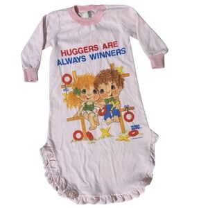 Hugga Bunch Doll T-Shirt Nightgown PJs Pajama Hallmark VTG‎ 1984 80s christmas